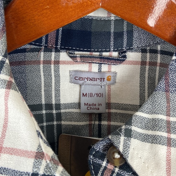 Carhartt Long Sleeve Button Up Shirt RN 14806 New with tag Womens Med 8/10 - Picture 5 of 7